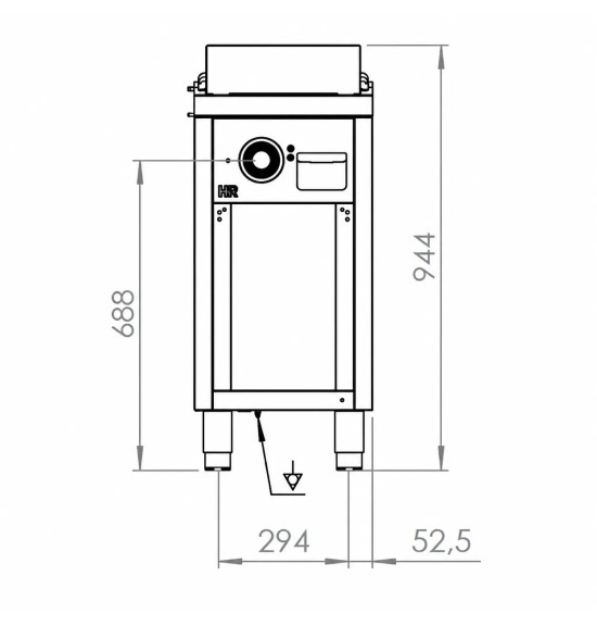 Fry top de cromo FTE9004ECR HR Fainca | Serie 900