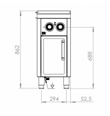 Baño María eléctrico BME7504E HR Fainca | Serie 750
