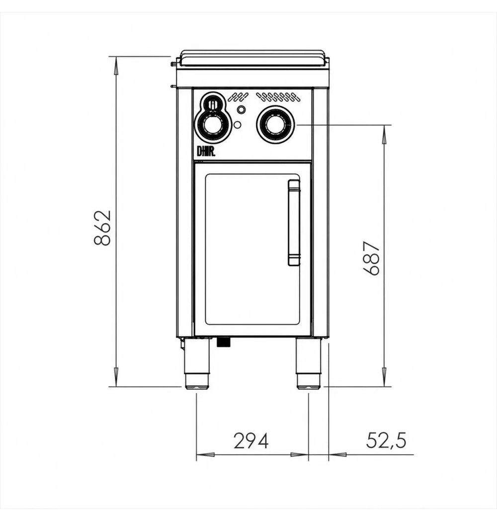 Baño María a gas BMG7504E HR Fainca | Serie 750