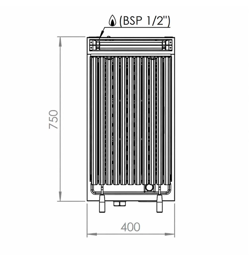 Barbacoa a gas B7504S HR Fainca | Serie 750