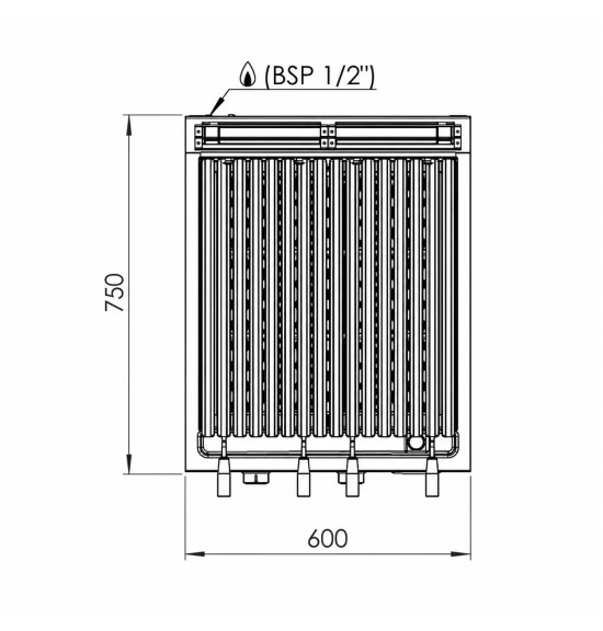 Barbacoa a gas B7506S HR Fainca | Serie 750