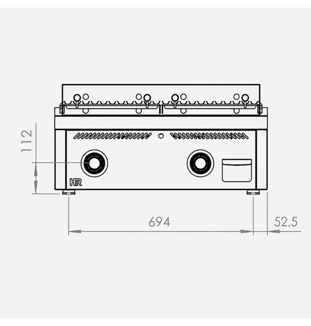 Barbacoa a gas B7508S HR Fainca | Serie 750