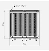 Barbacoa a gas B7508S HR Fainca | Serie 750