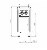Cocedor de pasta a gas CPG25L750E HR Fainca | Serie 750