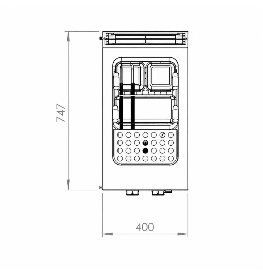 Cocedor de pasta a gas CPG25L750E HR Fainca | Serie 750
