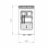Cocedor de pasta a gas CPG25L750E HR Fainca | Serie 750