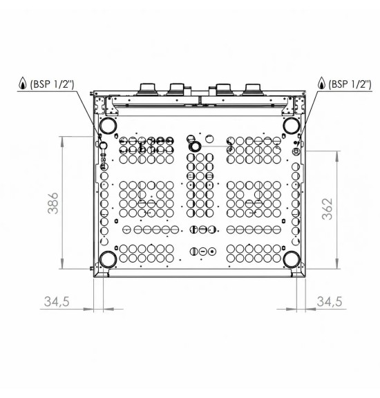 Cocedor de pasta doble CPG25L25L750E HR Fainca | Serie 750