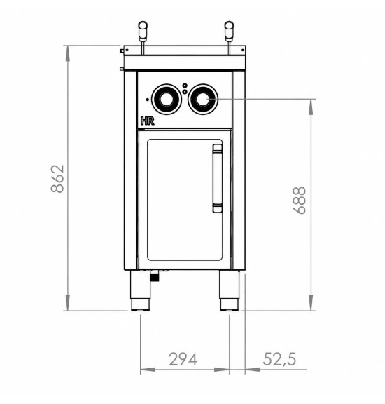 Cocedor de pasta eléctrico CPE25L750E HR Fainca | Serie 750