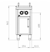 Cocedor de pasta eléctrico CPE25L750E HR Fainca | Serie 750