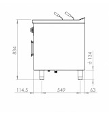 Cocedor de pasta eléctrico doble CPE25L25L750E | Serie 750