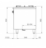 Paellero estante 800 HR Fainca PLL7508E | Serie 750
