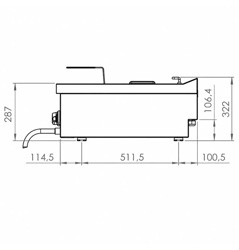 Freidora eléctrica HR Fainca FD15L8M750S | Serie 750