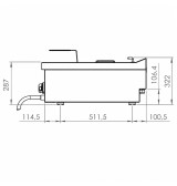 Freidora eléctrica HR Fainca FD15L8M750S | Serie 750
