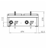 Freidora eléctrica doble HR Fainca FD15L15L8M750S | Serie 750