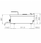 Freidora eléctrica doble HR Fainca FD15L15L8M750S | Serie 750