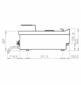 Freidora eléctrica sobremesa HR Fainca FD15L6M750S| Serie 750