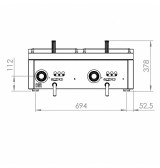 Freidora eléctrica doble HR Fainca FD15L15L6M750S| Serie 750