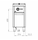 Freidora eléctrica estante HR Fainca FD15L6M750E| Serie 750