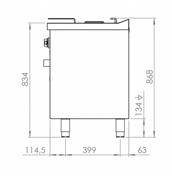 Freidora eléctrica estante HR Fainca FD15L6M750E| Serie 750