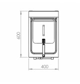 Freidora eléctrica estante HR Fainca FD15L6M750E| Serie 750