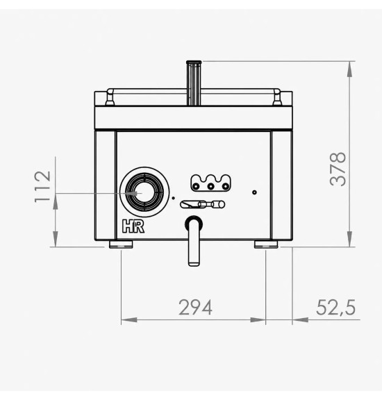 Freidora eléctrica trifásica 8 sobremesa HR Fainca FD15L8T750S| Serie 750