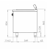 Mantenedor de fritos estante 400 HR Fainca MF7504E| Serie 750