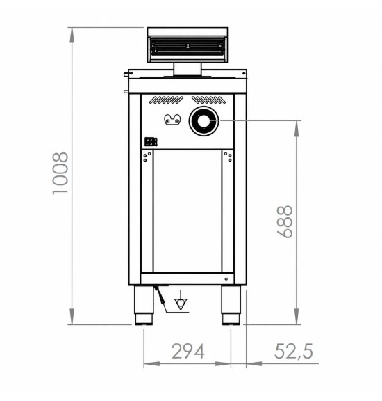 Mantenedor de fritos estante 400 HR Fainca MF7504E| Serie 750