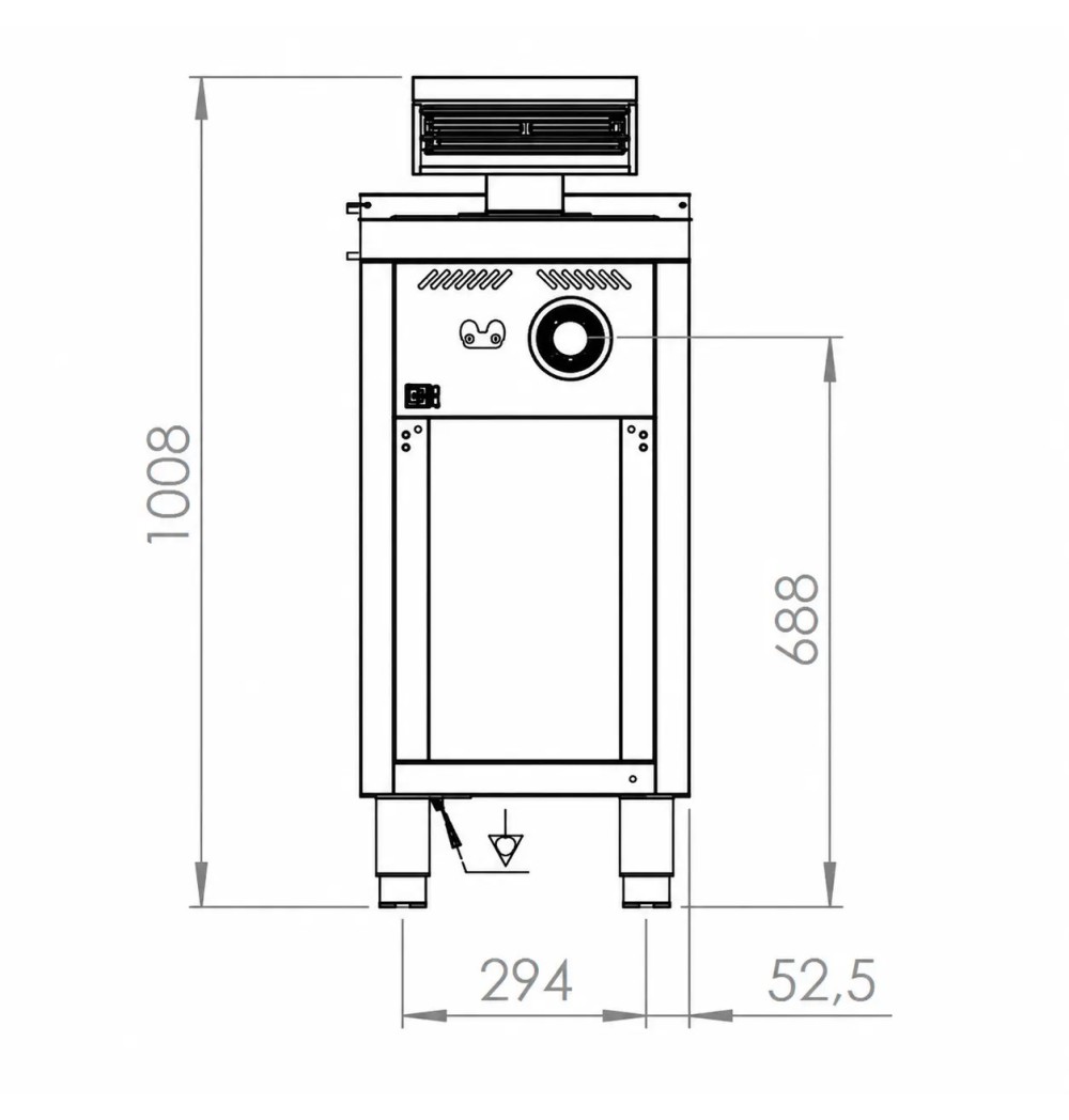 Mantenedor de fritos estante 400 HR Fainca MF7504E| Serie 750