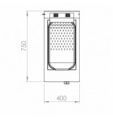 Mantenedor de fritos estante 400 HR Fainca MF7504E| Serie 750