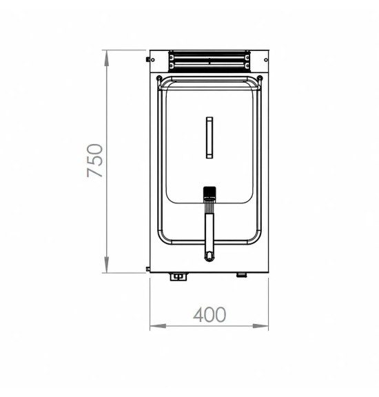 Freidora de gas 12L doble estante HR Fainca FDG12L750E| Serie 750