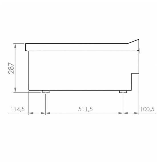 Mueble neutro 400 sobremesa HR Fainca CNS7504S | Serie 750