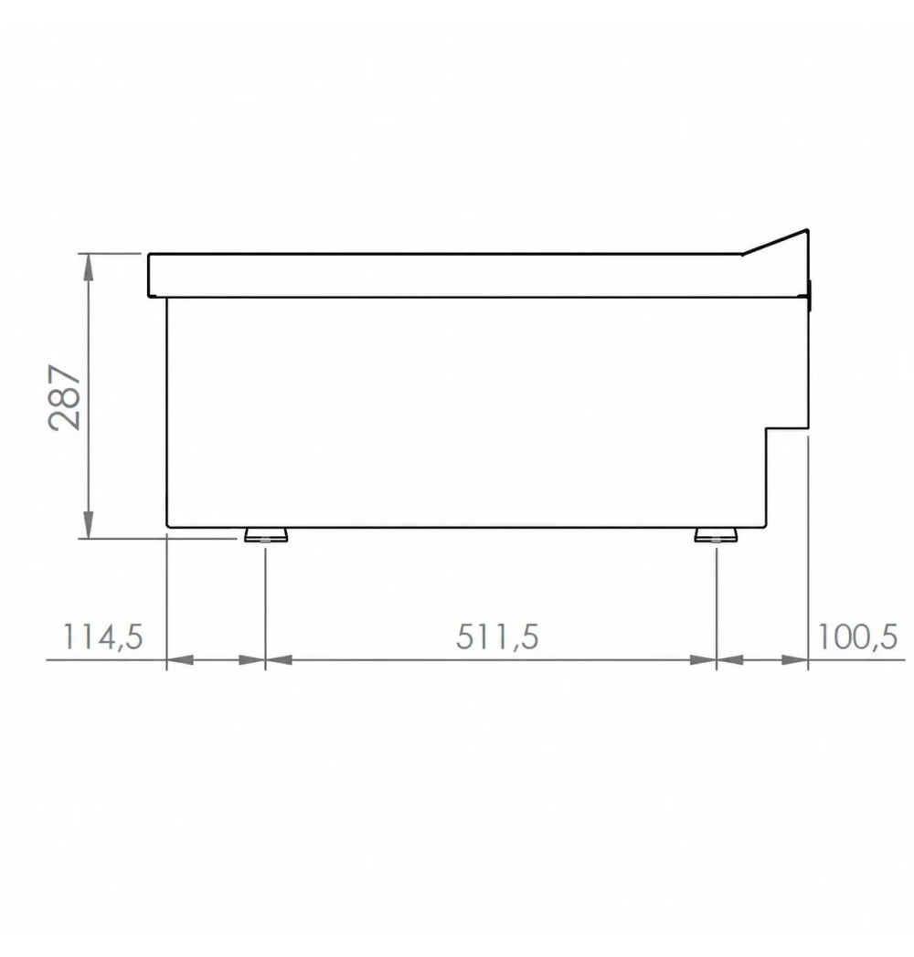 Mueble neutro 400 sobremesa HR Fainca CNS7504S | Serie 750