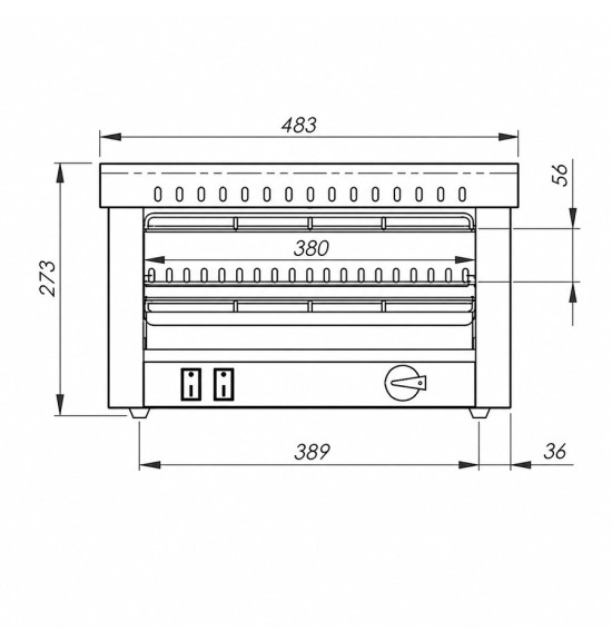 Tostador simple cuarzo HR Fainca T03CON - Gastromáquinas