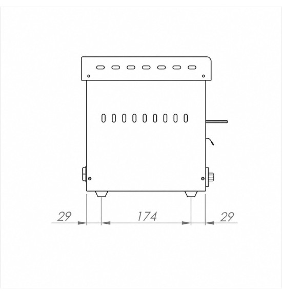 Tostador simple cuarzo HR Fainca T03CON - Gastromáquinas