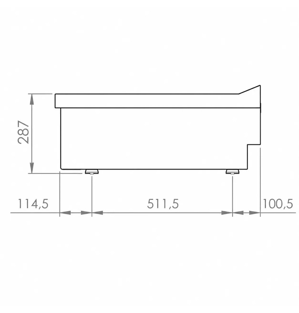 Mueble neutro 800 sobremesa HR Fainca CN7508S | Serie 750