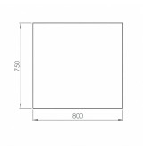 Mueble neutro 800 sobremesa HR Fainca CN7508S | Serie 750
