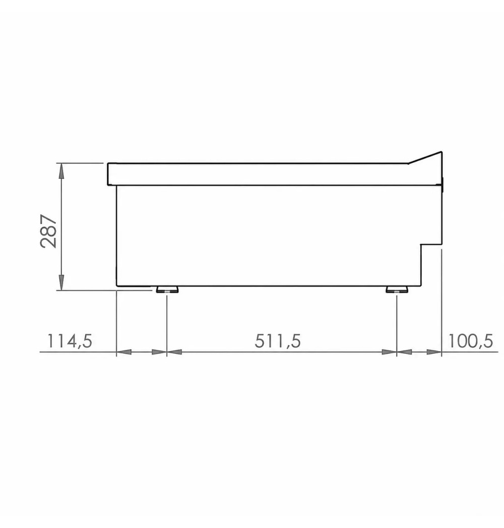 Mueble neutro 800 sobremesa HR Fainca CNS7508S | Serie 750