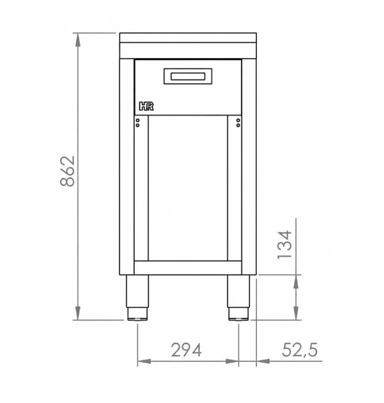Mueble neutro 400 estante HR Fainca CN7504E | Serie 750