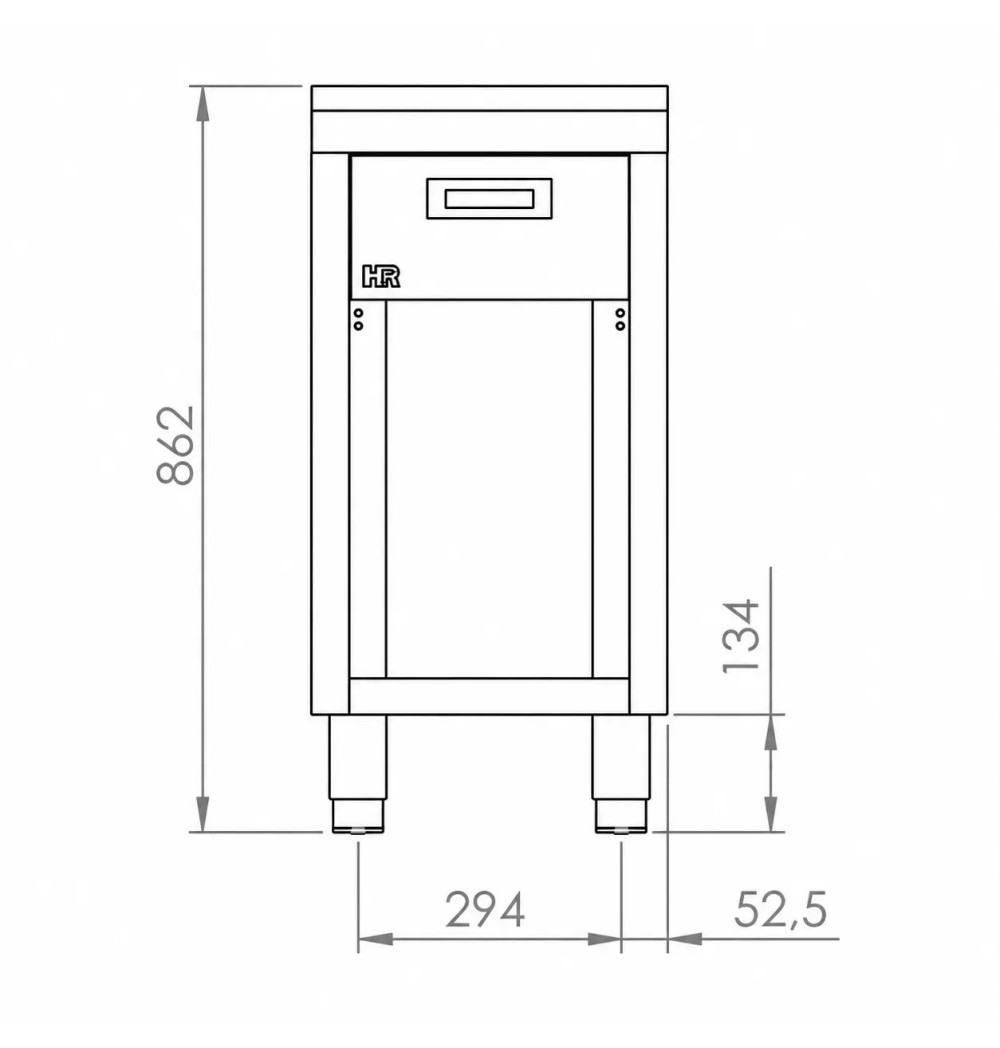 Mueble neutro 400 estante HR Fainca CN7504E | Serie 750