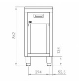 Mueble neutro 400 estante HR Fainca CN7504E | Serie 750