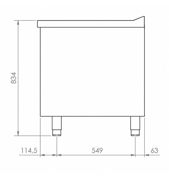 Mueble neutro 400 estante HR Fainca CNS7504E | Serie 750