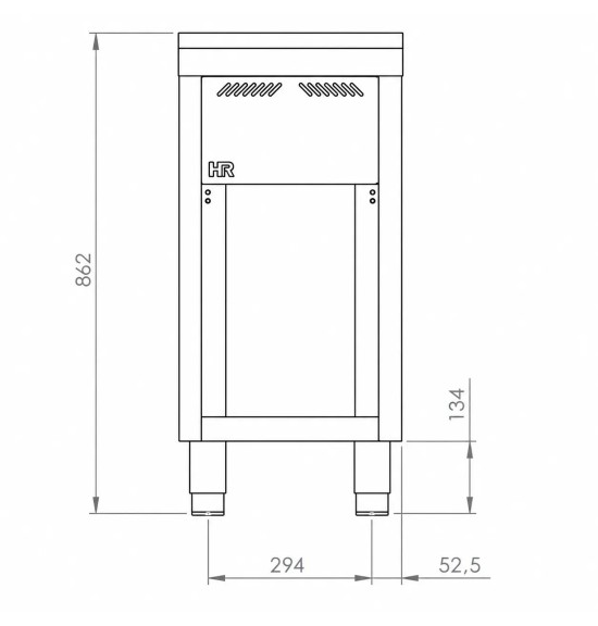 Mueble neutro 400 estante HR Fainca CNS7504E | Serie 750