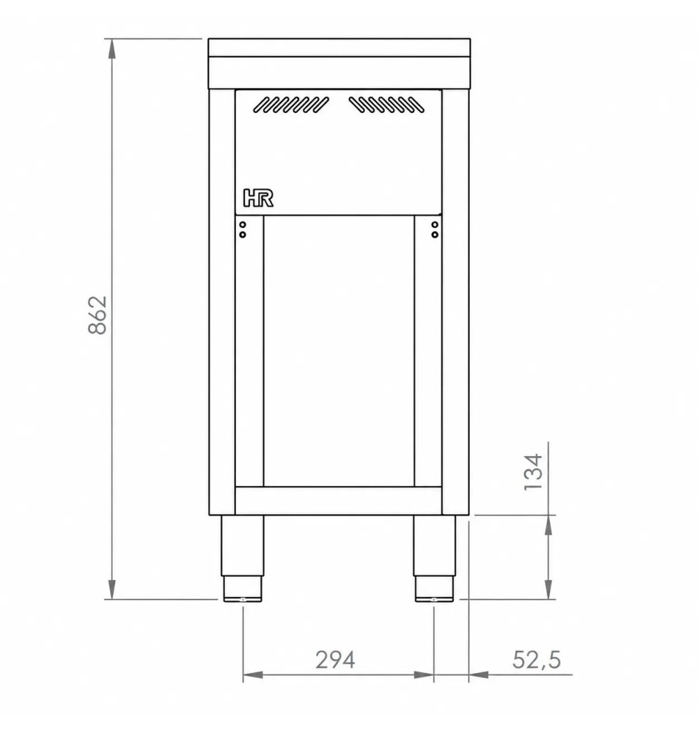 Mueble neutro 400 estante HR Fainca CNS7504E | Serie 750
