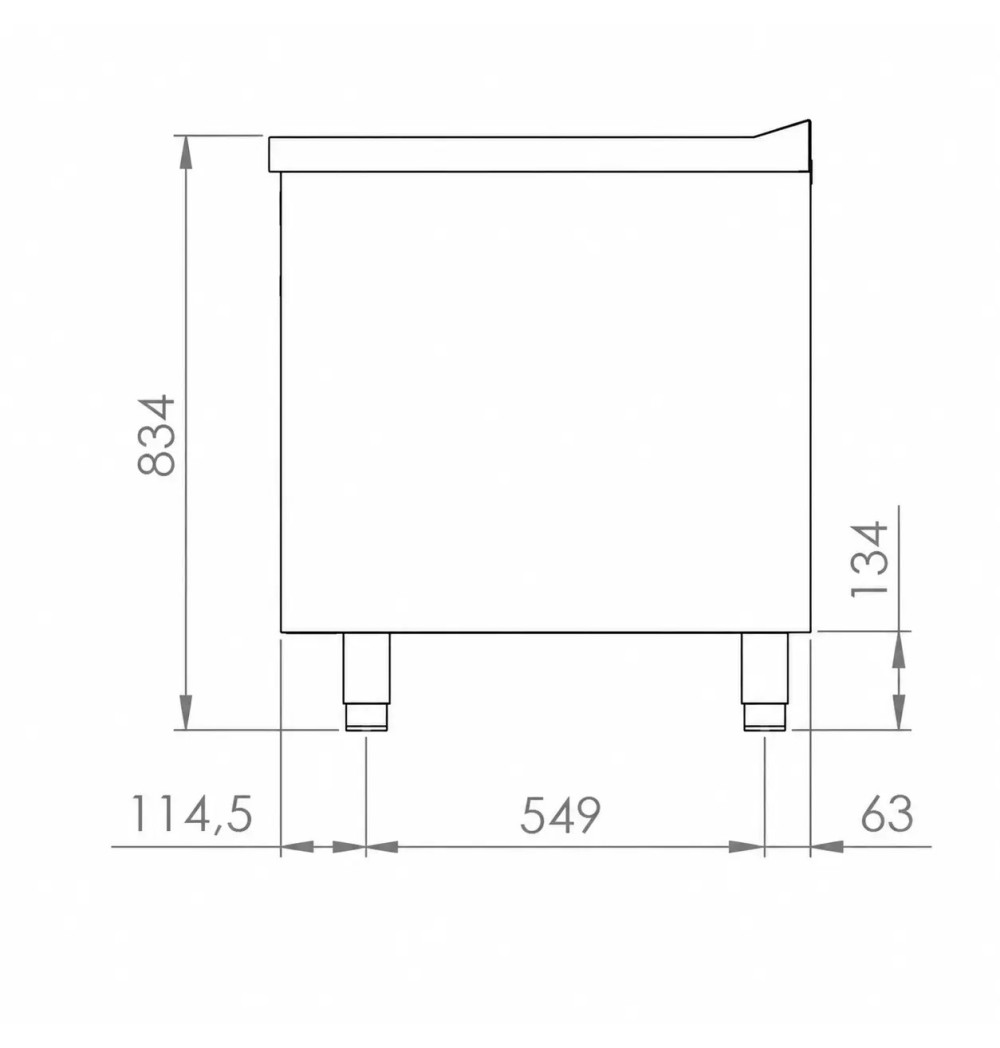 Mueble neutro 800 estante HR Fainca CN7508E | Serie 750
