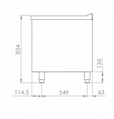 Mueble neutro 800 estante HR Fainca CN7508E | Serie 750