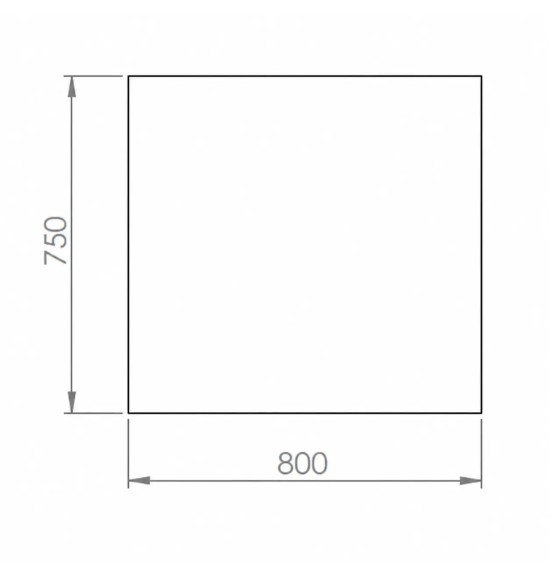 Mueble neutro 800 estante HR Fainca CN7508E | Serie 750
