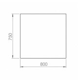 Mueble neutro 800 estante HR Fainca CNS7508E | Serie 750
