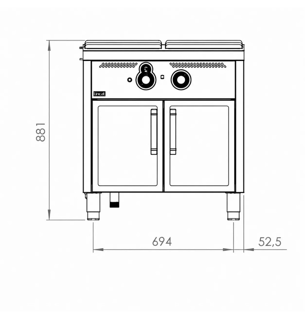 Baño María 800 estante HR Fainca BMG9008E | Serie 900