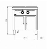 Baño María 800 estante HR Fainca BMG9008E | Serie 900