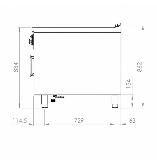 Baño María 800 estante HR Fainca BMG9008E | Serie 900